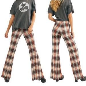 Free People Bethany Pleated Flare Pants